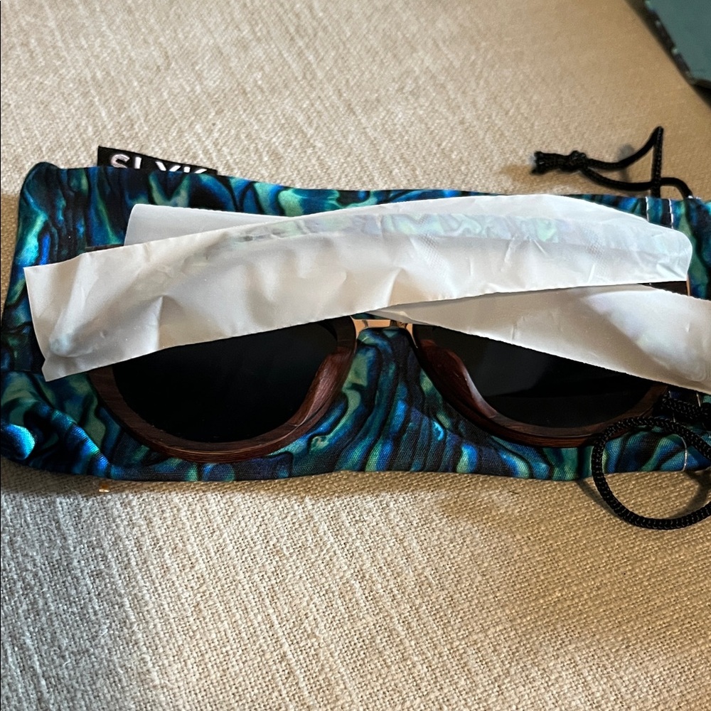 SLYK SHADES bombshell abalone sunglasses blue green - Picture 8 of 12